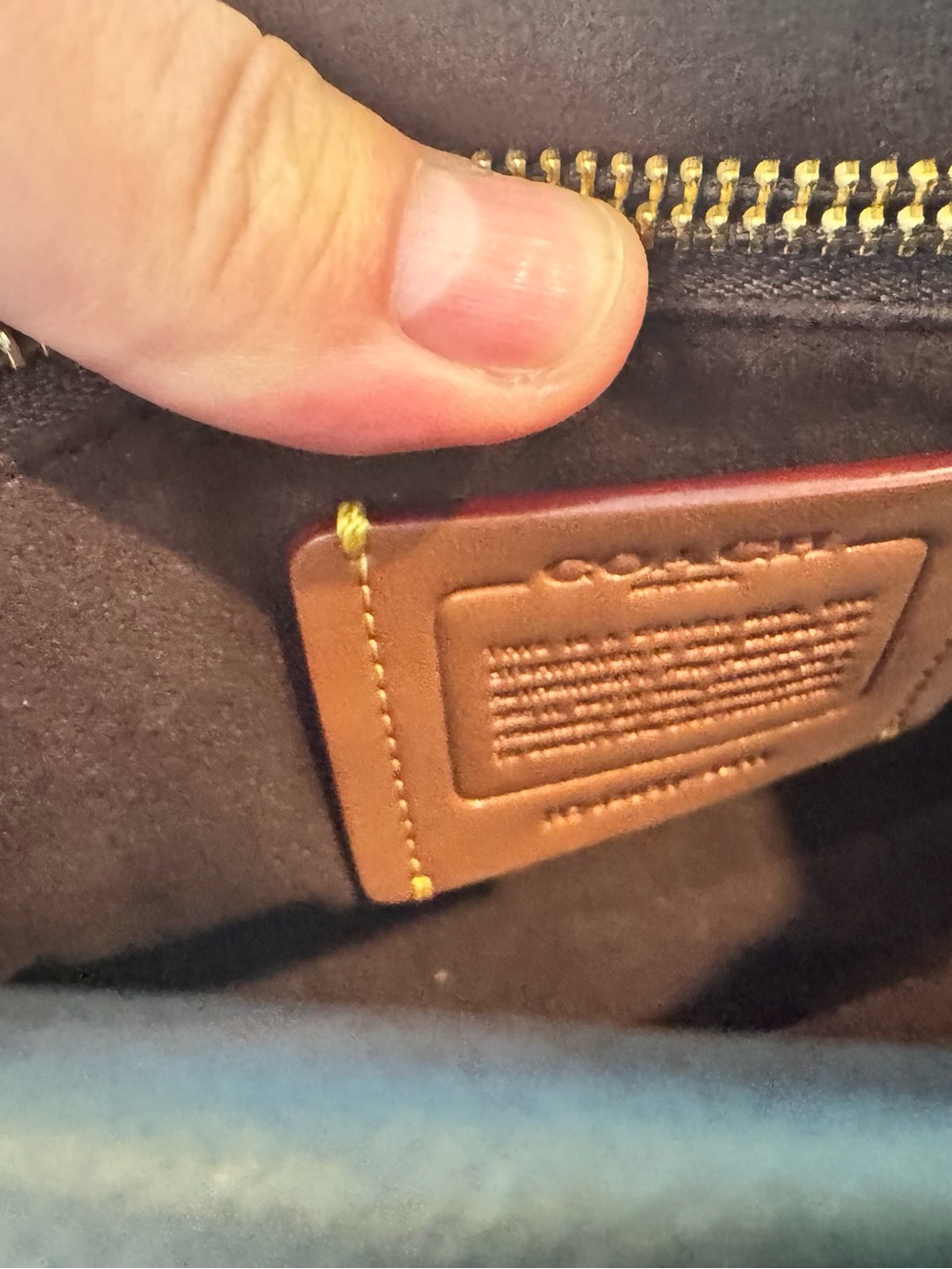 Coach Black Madison crossbody with chain strap - Picture 7 of 9